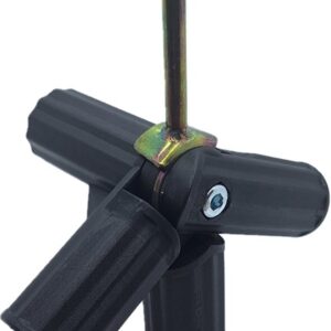 B-T052(C4) - 4 Arm Adjustable Tent Pole "T" Connector with spigot